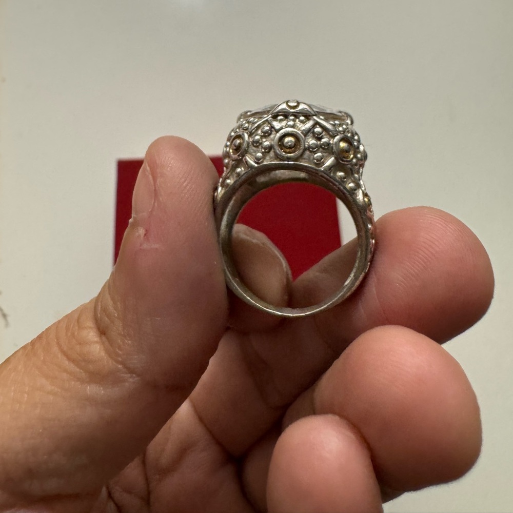 Large Rhinestone 925 Cocktail Rings - Picture 7 of 9